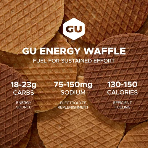 Vista 3 de GU Energy Stroopwafel Campfire S'mores Sports Nutrition Waffle, sin cafeína y lácteos kosher, energía para cualquier entrenamiento, 16