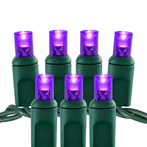 Vista 8 de Luces LED de Navidad Pro – 50 unidades de luces de cadena cónicas de ángulo amplio – Juego de luces festivas profesionales para interiores