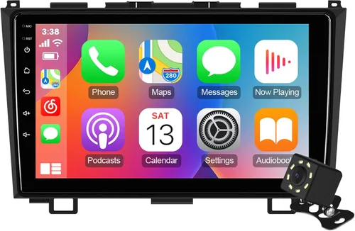 Vista 9 de Estéreo de coche Linux de 9 pulgadas para Honda CR-V CRV 2007-2011 Pantalla táctil IPS Radio de coche con Carplay y Android Auto Soporte Cámara