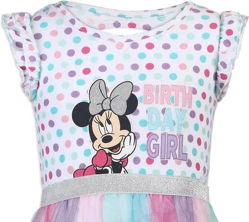 Vista 2 de Disney Vestido tutú de cumpleaños para niñas Minnie Mouse para niños pequeños - Multicolor