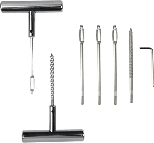 Vista 7 de Herramienta de reparación de pinchazos de neumáticos Modengzhe, herramienta de alta resistencia de acero inoxidable con mango en T para neumáticos