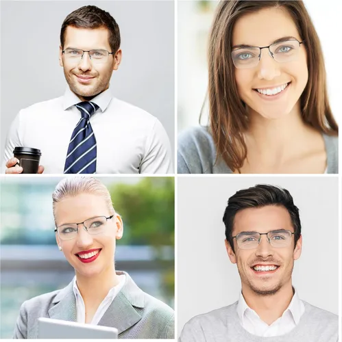 Vista 2 de Near Sighted Glasses for Men Women Half Nearsighted Distance Driving Myopia Eyeglasses Sprot Near Sighted Eyewear