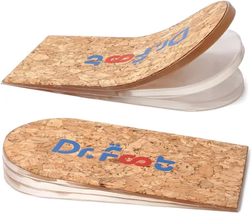 Vista 12 de Dr.Foot - Insertos ortopédicos ajustables para levantamiento de talón, plantilla de aumento de altura para discrepancias de longitud de piernas Beige