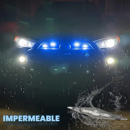 Vista 4 de Luces LED RGB para parrilla para Toyota 4Runner 2014-2019, TRD Pro 2014-2024 SOLAMENTE Front Grille LED light for 4Runner SR5,TRD Off-Road,Limited