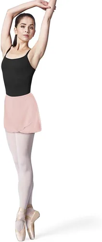 Vista 17 de Bloch Falda de ballet Vera Georgette para mujer, falda cruzada de ballet Vera Georgette Berenjena
