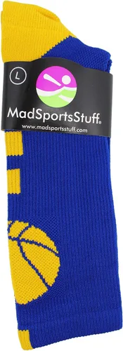 Vista 3 de Calcetines de baloncesto para niños, niñas, hombres, mujeres, calcetines atléticos, tallas para jóvenes y adultos, fabricados en los Estados Unidos