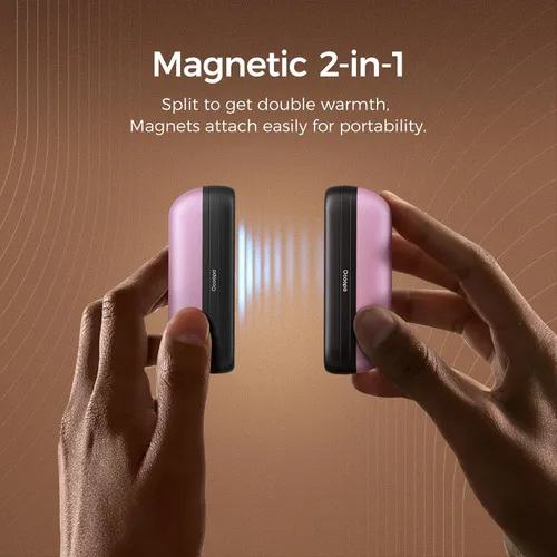 Vista 10 de OCOOPA 2 in 1 Magnetic Rechargeable Hand Warmers, UT2s Mini Electric Handwarmers 2 Pack, Split USB-C, Reusable Portable Pocket Heater, Raynauds