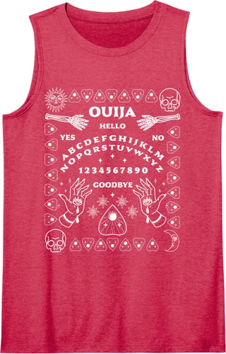 Vista 13 de Ouija Junta Planchette Tank Top Negro
