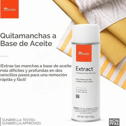 Vista 3 de Sunbrella Extract Oil Stain Remover Spray limpiador de telas 5 onzas