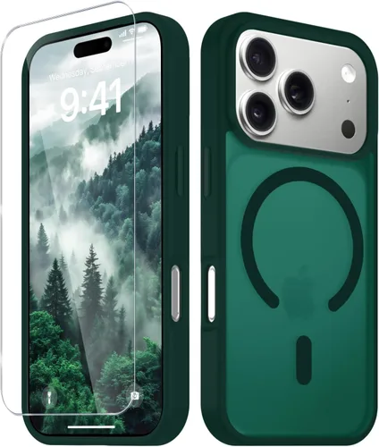 Vista 1254 de Funda para Google Pixel 10 Pro XL, cubierta magnética mate, color negro Fit for MagSafe, Screen Protector included, Shockproof Military Grade