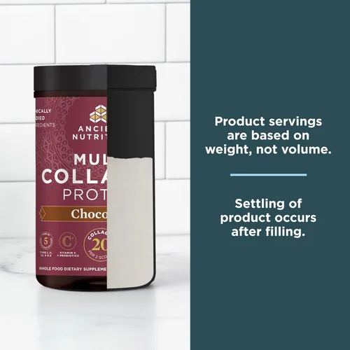 Vista 8 de Ancient Nutrition Péptidos de colágeno en polvo, proteína de colágeno múltiple, mujeres y hombres, vitamina C, probióticos, colágeno hidrolizado