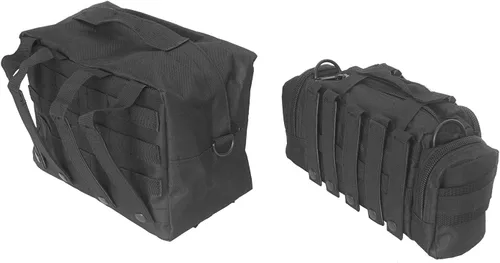 Vista 6 de Hooke Road - Bolsas de almacenamiento para portón trasero Wrangler y kit organizador de carga trasera para Jeep JK Wrangler y Unlimited 2007-2018