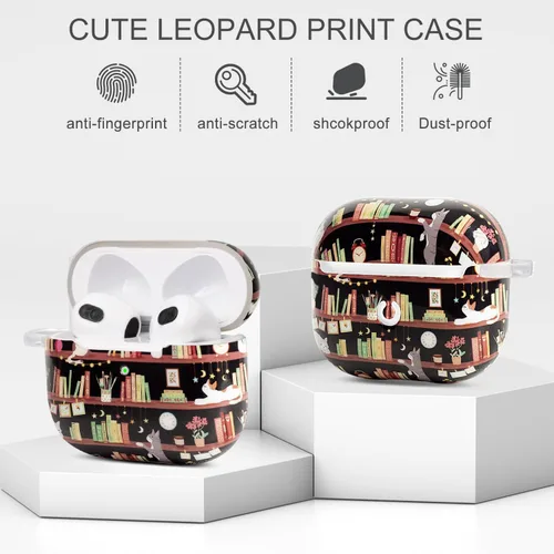 Vista 3 de Funda para AirPods de 3ª generación, funda para Airpod de 3ª generación 2021 para niños, mujeres y hombres, funda protectora rígida para AirPods 3ª