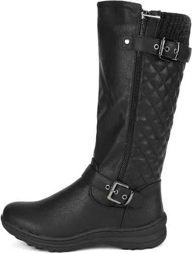 Vista 3 de DREAM PAIRS - Botas altas de piel sintética para mujer