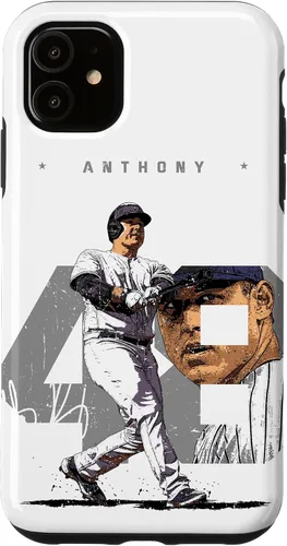 Vista 8 de iPhone 16 Anthony Rizzo Number Portrait Tony New York MLBPA Case