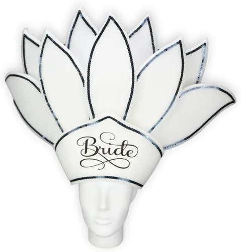 Vista 49 de Foam Party Hats: Feathers Princess Crown – Handmade Fancy Feather Crown for Weddings, Parties & Costumes