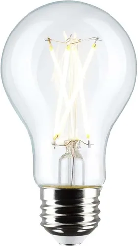 Vista 2 de Satco 12464-8A19/CL/LED/E26/940/4PK/120V (S12464) A19 A Line Pear Bombilla LED