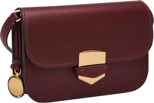 Vista 3 de Fossil Lennox - Bolso cruzado de piel con solapa grande o pequeña para mujer