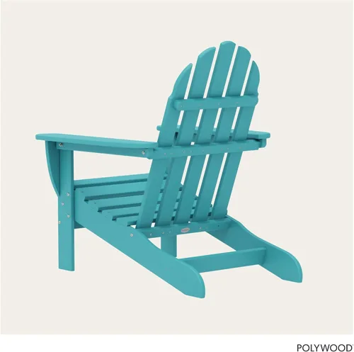 Vista 4 de POLYWOOD AD4030AR Silla clásica Adirondack para exteriores, polietileno, Aruba