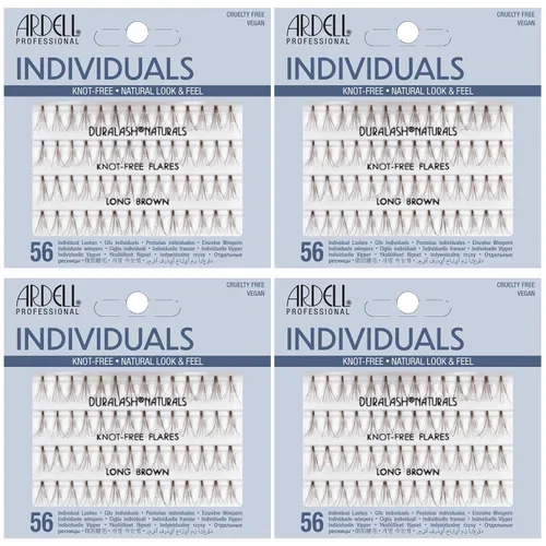 Vista 13 de Ardell Pestañas postizas individuales – Combo, negro, aspecto natural, racimos de pestañas, fácil aplicación para efecto de extensión de pestañas