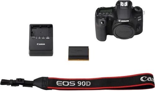 Vista 2 de Cámara DSLR Canon [EOS 90D] con Wi-Fi integrado, Bluetooth, procesador de imagen DIGIC 8, video 4K, Dual Pixel CMOS AF y pantalla LCD táctil