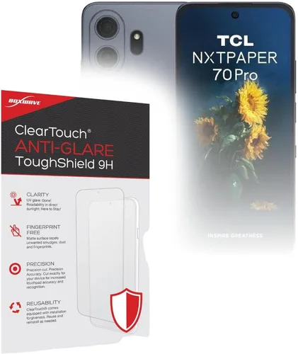 Vista 8 de BoxWave Protector de pantalla compatible con TCL NXTPAPER 70 Pro – ClearTouch Anti-Glare (2 unidades), antihuellas mate