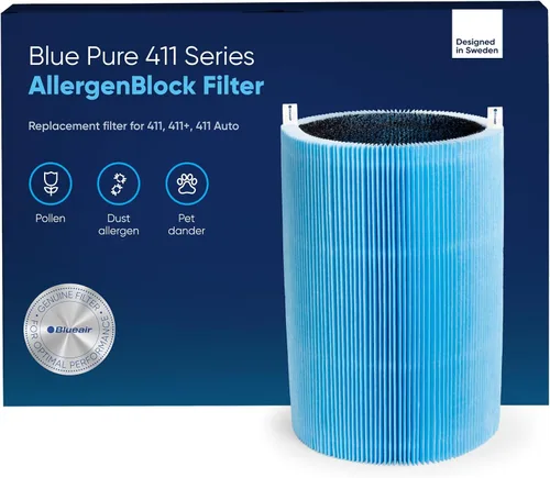 Vista 8 de BLUEAIR Blue Pure 411 Auto, 411, 411+ - Filtro de repuesto original, partículas y carbón activado, compatible con purificadores de aire Blue Pure