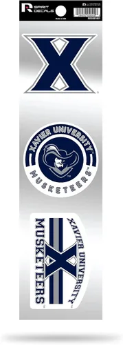 Vista 68 de NCAA - Juego de calcomanías retro Spirit de 3 piezas