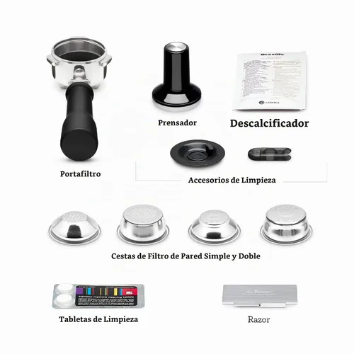 Vista 10 de Breville BES500BSS Bambino Plus Máquina de café expreso, acero inoxidable Acero inoxidable cepillado