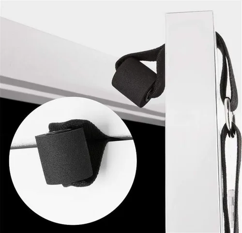 Vista 5 de Correa de estiramiento de yoga, fitness, correa de estiramiento de flexibilidad de puerta, mejora la flexibilidad de la pierna, cintura y espalda