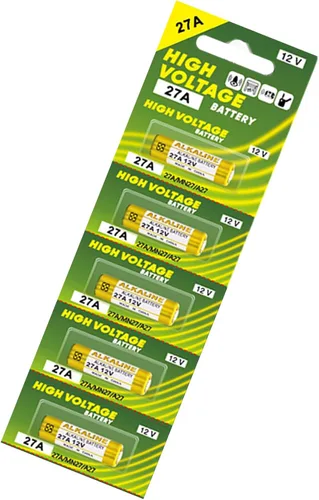 Vista 7 de 5 baterías alcalinas de 27 A 12 V compatibles con múltiples modelos como A27 y LR27A UM27A 27AE K27A 8LR732 Potencia estable