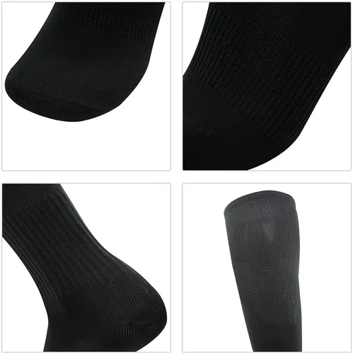 Vista 5 de Three street Calcetines de béisbol, unisex hasta la rodilla sólida tubo deportivo de compresión softball fútbol fútbol equipo calcetines 2-10 pares