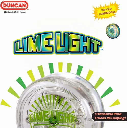 Vista 2 de Duncan Toys Limelight - Yoyó con luz LED, nivel principiante con luces LED, transparente y azul