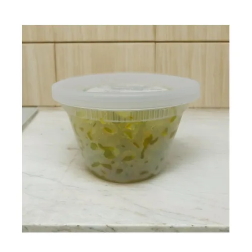 Vista 4 de Citron confitado siciliano en cubos de mano (Cedro) Recipiente de 12 onzas fresco nunca preempaquetado