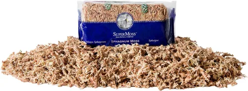 Vista 8 de SuperMoss (22306) Musgo Sphagnum, fibra de larga duración superior retención de agua para orquídeas y plantas de vivero, 4 onzas de color blanco
