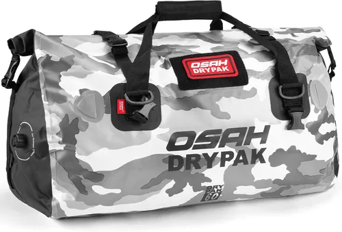 Vista 34 de OSAH DRYPAK Bolsa de lona impermeable – Bolsa seca para motocicleta con gran espacio de almacenamiento, bolsas de equipaje impermeables con bolsillo