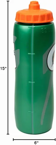 Vista 5 de Gatorade Botella Deportiva de Agua con Exprimidor de 32 Oz - Paquete de Valor de 6 - Nuevo Diseño de Agarre Fácil para 2014