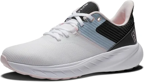 Vista 12 de FootJoy FJ Flex - Zapatos de golf para mujer, estilo de temporada anterior Gris/Blanco/Lavanda