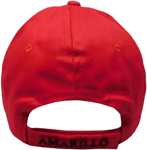 Vista 5 de Trade Winds Amarillo Subasta de ganado Rojo Negro Algodón Gorra de béisbol bordada ajustable, Multi
