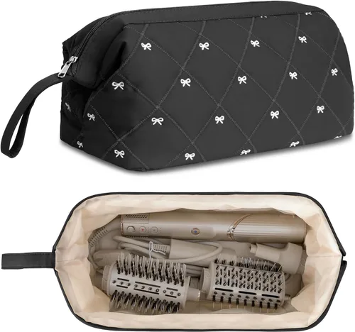 Vista 20 de Bolsa de viaje acolchada para herramientas para el cabello Shark Flor azul
