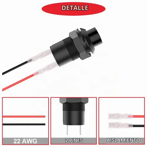 Vista 3 de 12 piezas de interruptor de botón de presión mini redondo negro de 12 mm con bloqueo automático AC 250 V 1.5 A 125 V 3 A encendido/apagado 2 pines