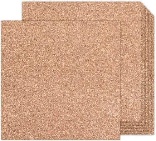 Vista 18 de Goefun - Cartulina negra con purpurina de doble cara de 8.5 x 11 pulgadas, 24 hojas de 9.88 oz/m²/100 libras, papel de cartulina negra