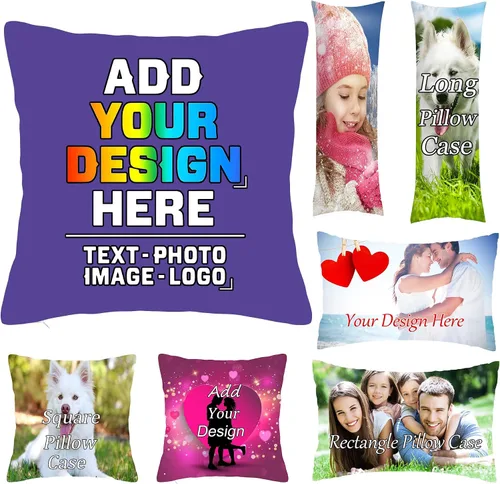 Vista 14 de Fundas de almohada personalizadas, fundas de almohada suaves personalizadas, añade tu texto, foto, decoración del hogar, sofá, cama, sala de estar