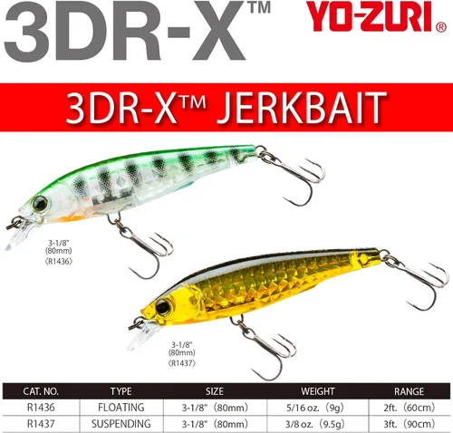 Vista 4 de YO-Zuri 3DR-X Jerkbait