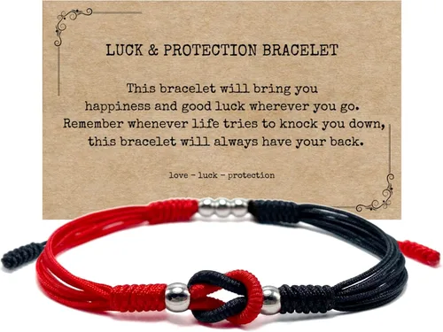 Vista 14 de LAMIBEE Infinity Surfer - Pulsera de la amistad con amor y amistad con color multicolor, cuerda de protección de nudo tibetano de la suerte tejida