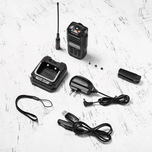 Vista 7 de BAOFENG UV-9G GMRS Radio, Radio bidireccional impermeable IP67 para adultos, Escáner y receptor NOAA de largo alcance, Radio recargable portátil