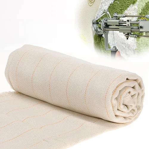 Vista 7 de Tela de Tufting Grande de 40" × 40" con Líneas Marcadas - Tela de Monje Primaria para Aguja de Punzón para Alfombra DIY - Pistola de Tufting