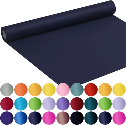 Vista 33 de SMART&CASUAL Papel de regalo negro de 17.8 x 760 pulgadas (63 pies) de papel kraft para regalo, tablón de anuncios, ramos, flores, niños, embalaje