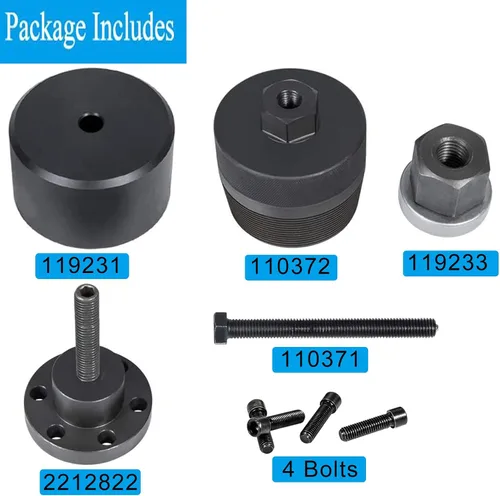 Vista 4 de YMT 2241 Kit de instalador e removedor de sello del cigüeñal delantero adecuado para BMW N20, N26-110371, 110372, 2212822, 119231, 119233