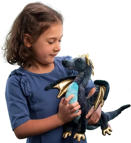 Vista 2 de Douglas Aragon Dragón Azul Peluche Figura